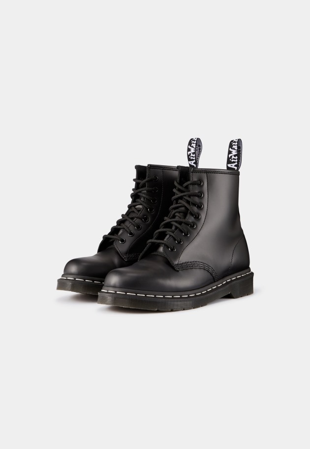 Lisboa Dr.martens Portugal 1460 Botins Com Atacadores Preto Preto