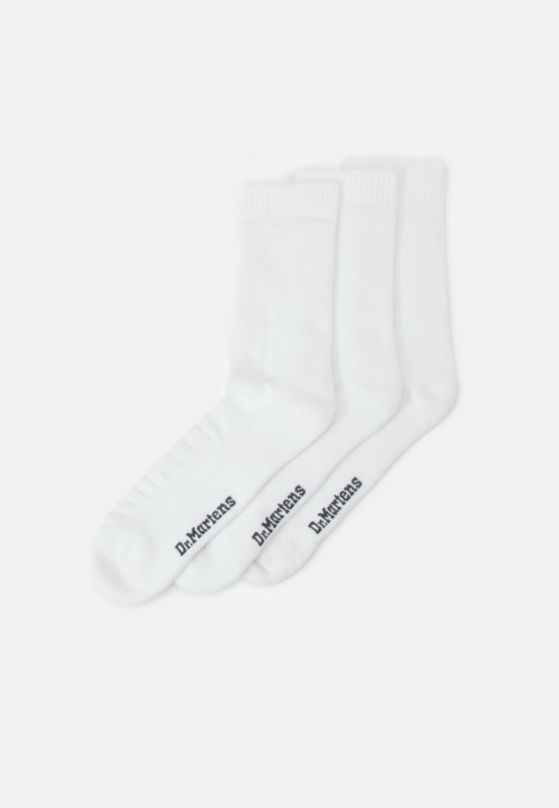 Double Doc 3 Pack De Meias Unissex Dr.martens Portugal Branco Algodão Mistura Branco Lisboa