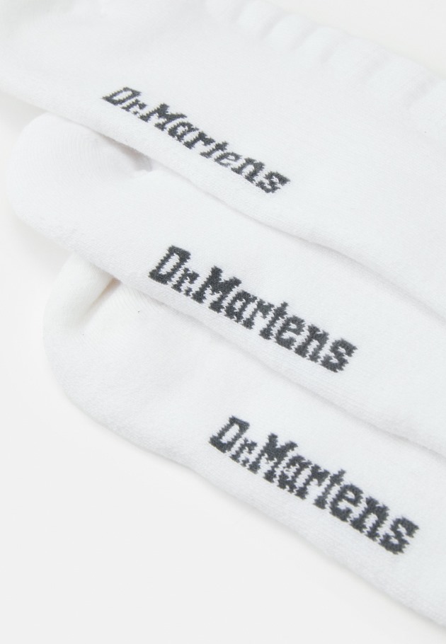 Double Doc 3 Pack De Meias Unissex Dr.martens Portugal Branco Algodão Mistura Branco Lisboa