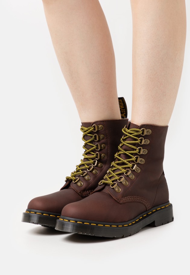 Botas De Inverno Lisboa Dr.martens Portugal 1460 Pascal Castanho Escuro Castanho Escuro