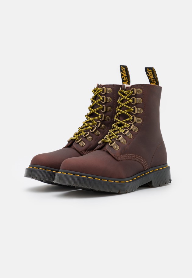 Botas De Inverno Lisboa Dr.martens Portugal 1460 Pascal Castanho Escuro Castanho Escuro