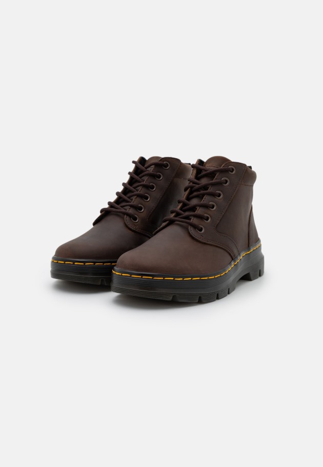 Outlet Castanho Escuro Dr.martens Portugal Bonny Botins Unissex Com Atacadores Castanhos