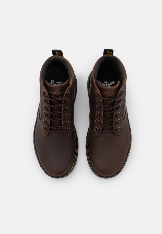 Outlet Castanho Escuro Dr.martens Portugal Bonny Botins Unissex Com Atacadores Castanhos