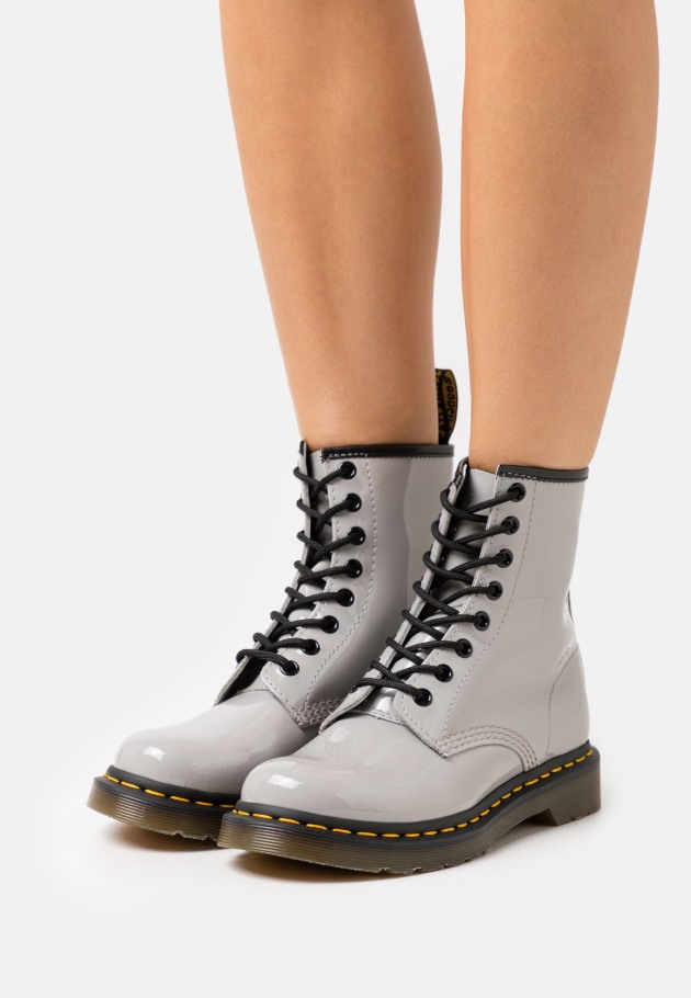 Outlet Cinzento Lamper Dr.martens Portugal 1460 Botins Com Atacadores Cinzento