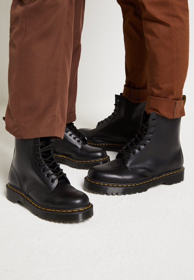 1460 Bex 8 Eye Boot Botins Unissexo Com Atacadores Dr.martens Portugal Preto Liso Preto Lisboa