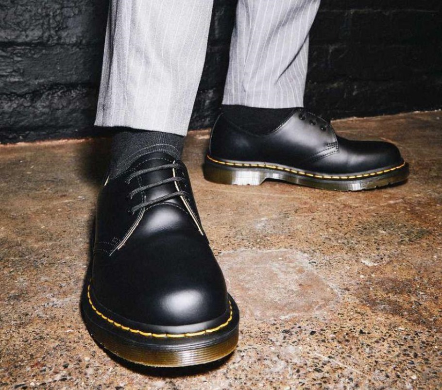 Outlet 1461 Liso Dr.martens Portugal Preto Liso Preto