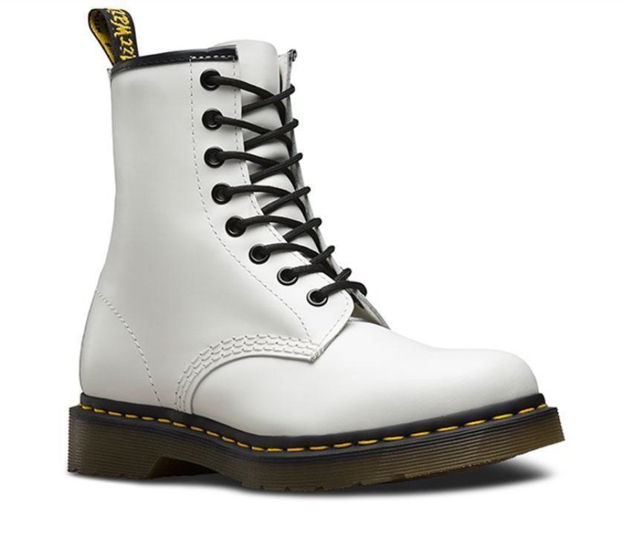 Dr.martens Portugal 1460 Liso Branco Liso Preto Tomada