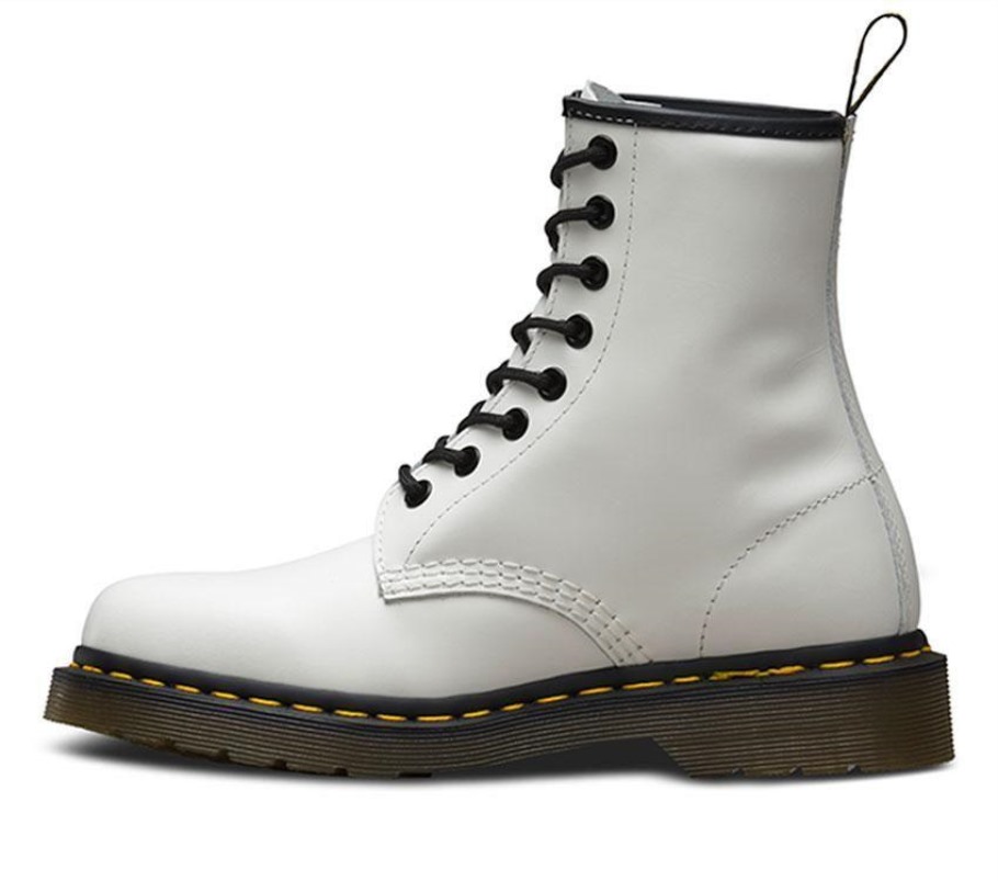 Dr.martens Portugal 1460 Liso Branco Liso Preto Tomada