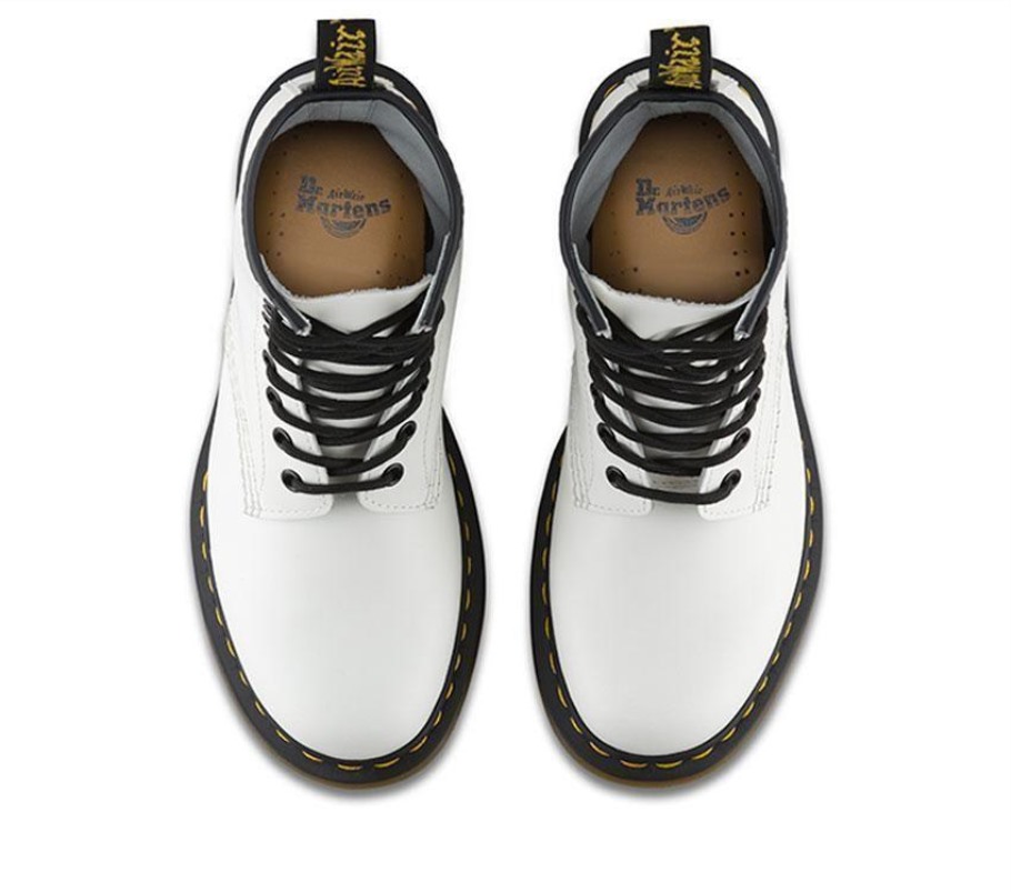Dr.martens Portugal 1460 Liso Branco Liso Preto Tomada