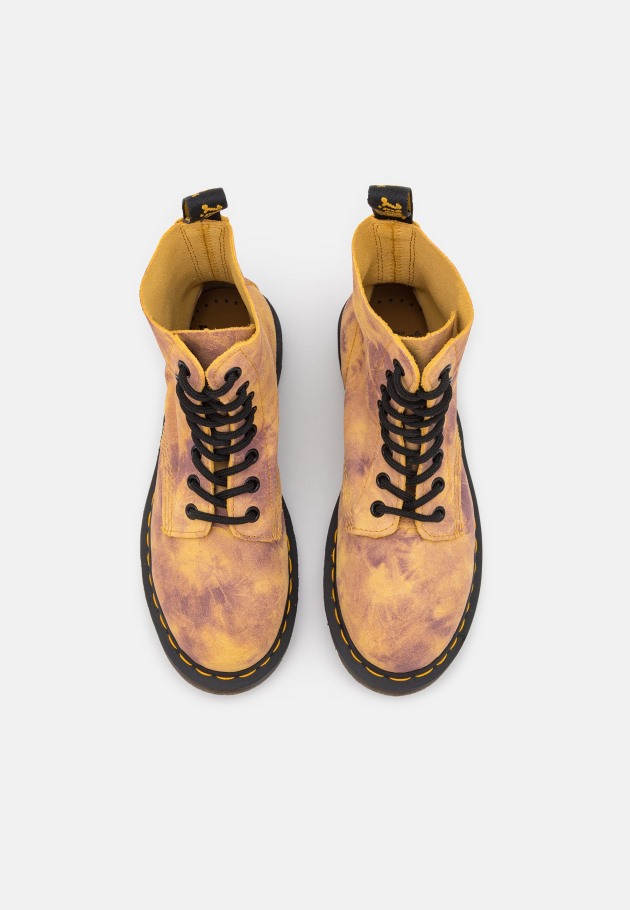 Outlet Amarelo Queimado Dr.martens Portugal 1460 Pascal Botins Amarelos Com Atacadores