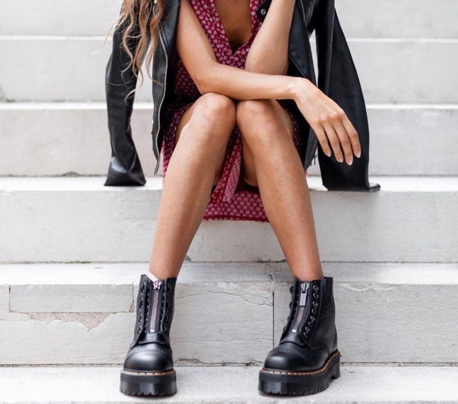 Sinclair Dr.martens Portugal Black Aunty Sally Red Outlet