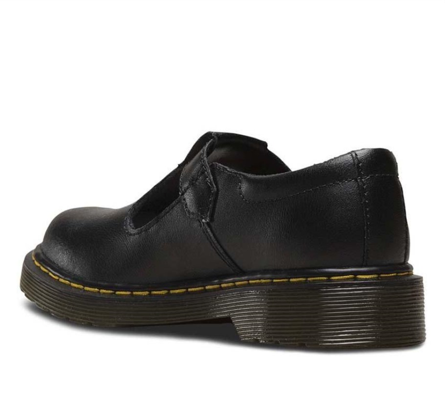 Outlet Black Dr.martens Portugal Junior Polley T Bar Black