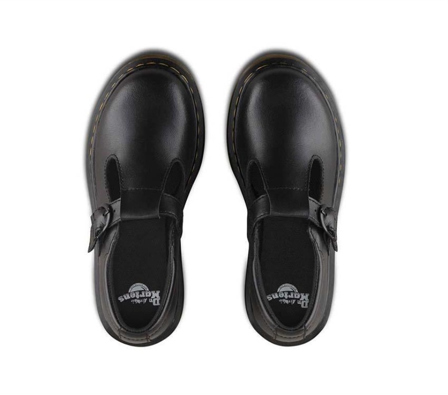Outlet Black Dr.martens Portugal Junior Polley T Bar Black