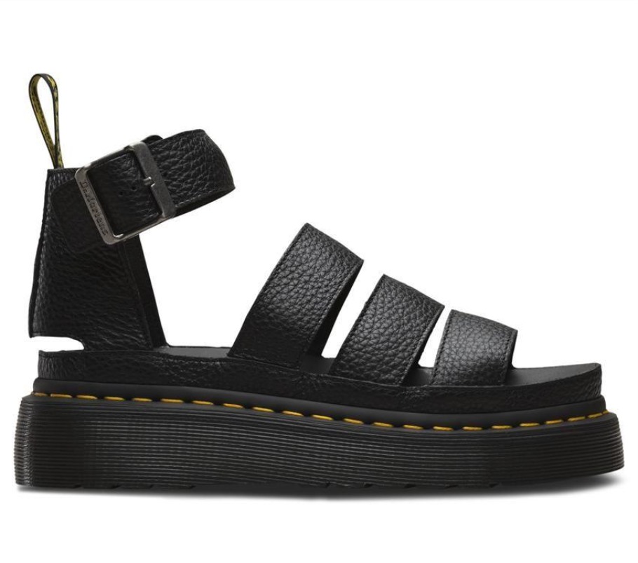 Lisboa Dr.martens Portugal Clarissa Ii Quad Black Napa Moída Preta