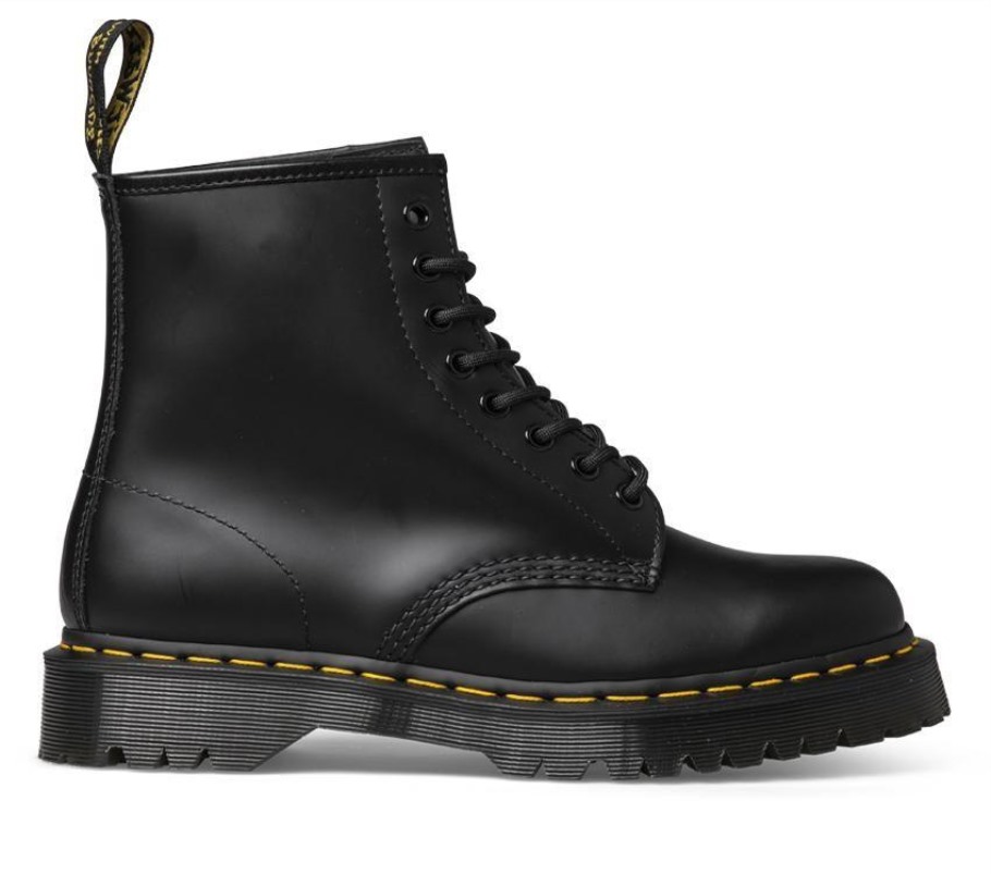 Tomada Preta Dr.martens Portugal 1460 Bex Liso Preto Liso