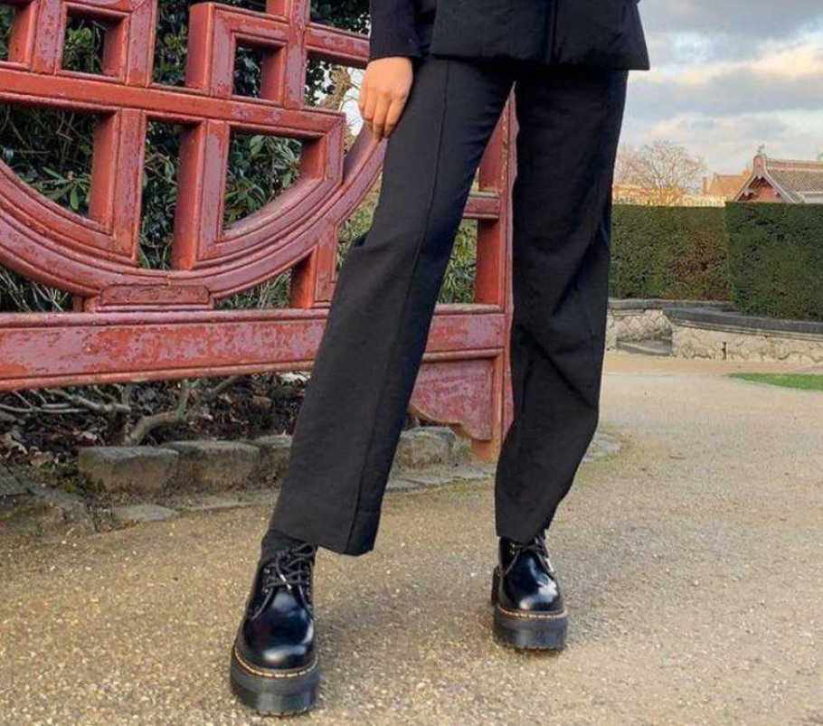 Lisboa Dr.martens Portugal 1461 Quad Polido Liso Preto Polido Liso Preto