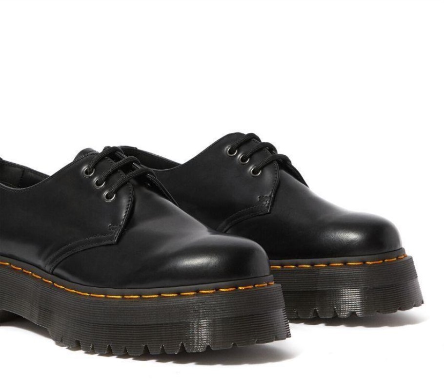 Lisboa Dr.martens Portugal 1461 Quad Polido Liso Preto Polido Liso Preto