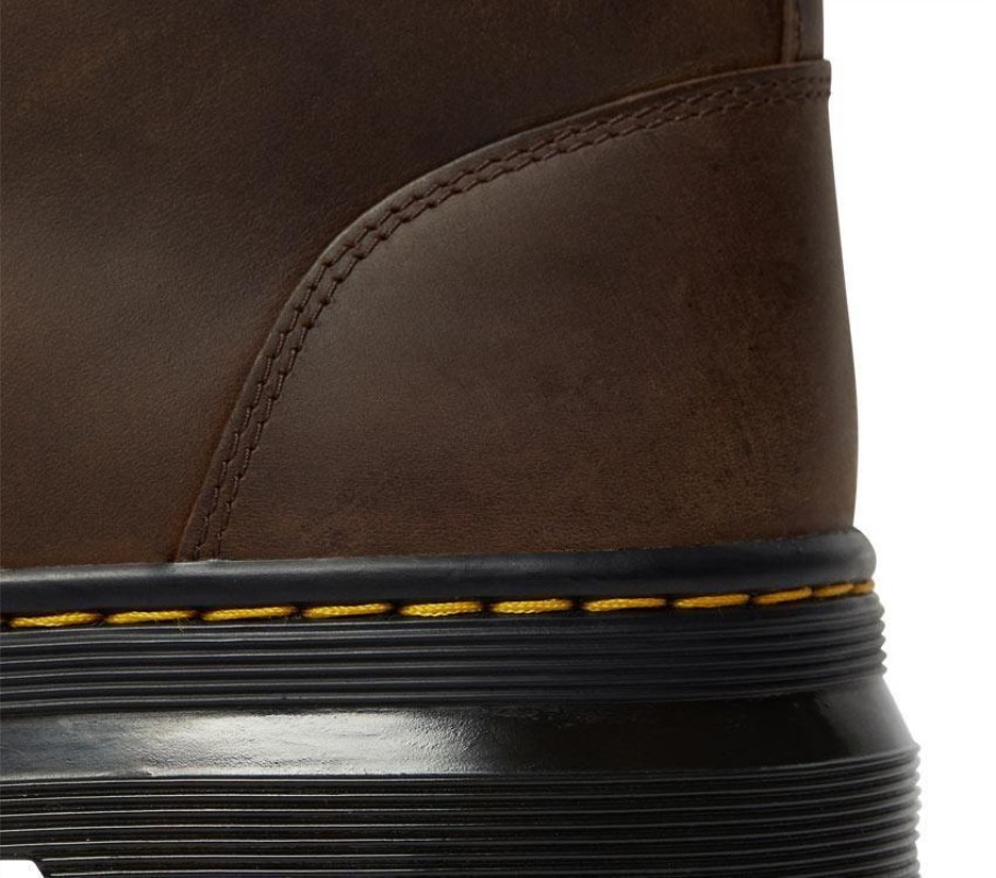 Pentes Bota De Cavalo Louco Dr.martens Portugal Castanho Escuro Crazy Horse Outlet Preto