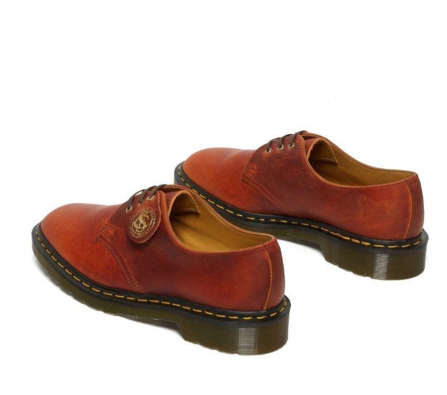 Lisboa Dr.martens Portugal 1461 Oil Leather Oxford Dark Tan Tan