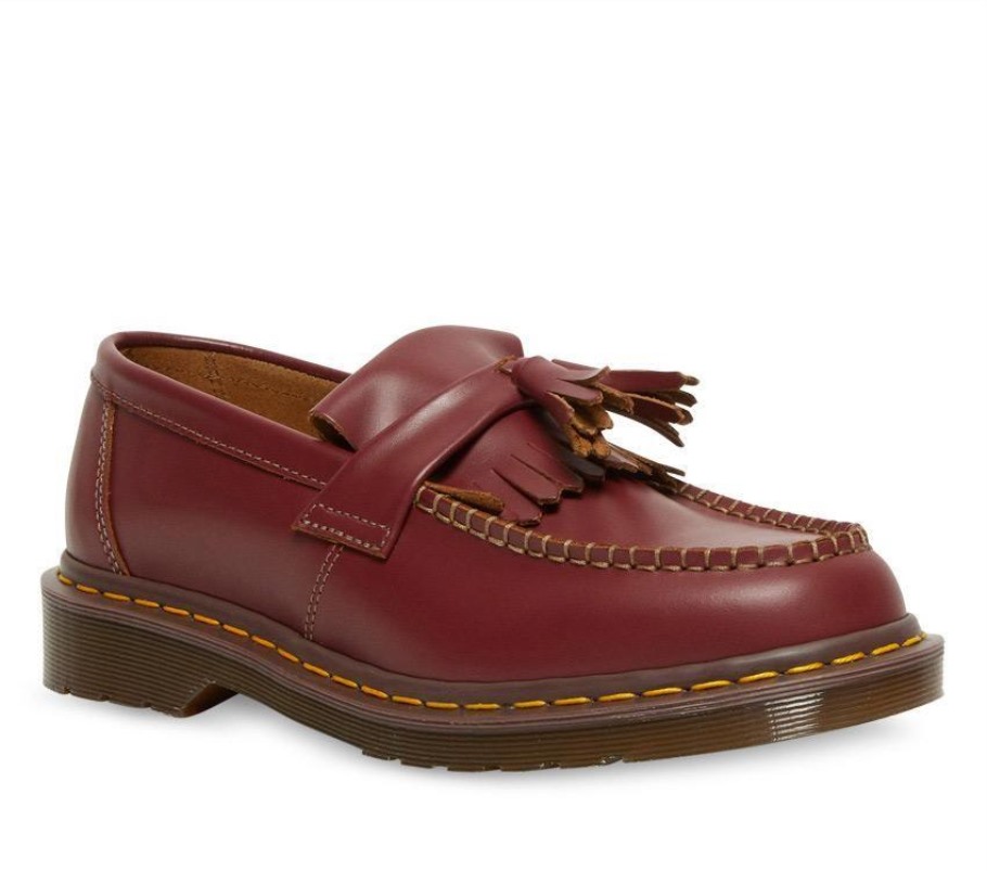 Dr.martens Portugal Adrian Tassel Loafer Oxblood Quilon Black Outlet