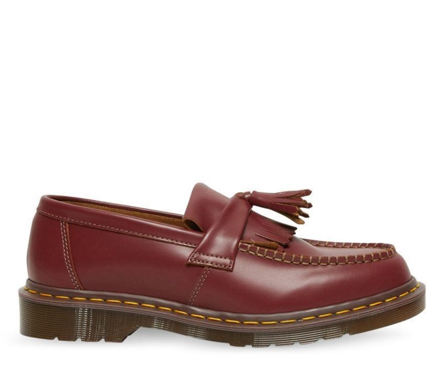 Dr.martens Portugal Adrian Tassel Loafer Oxblood Quilon Black Outlet