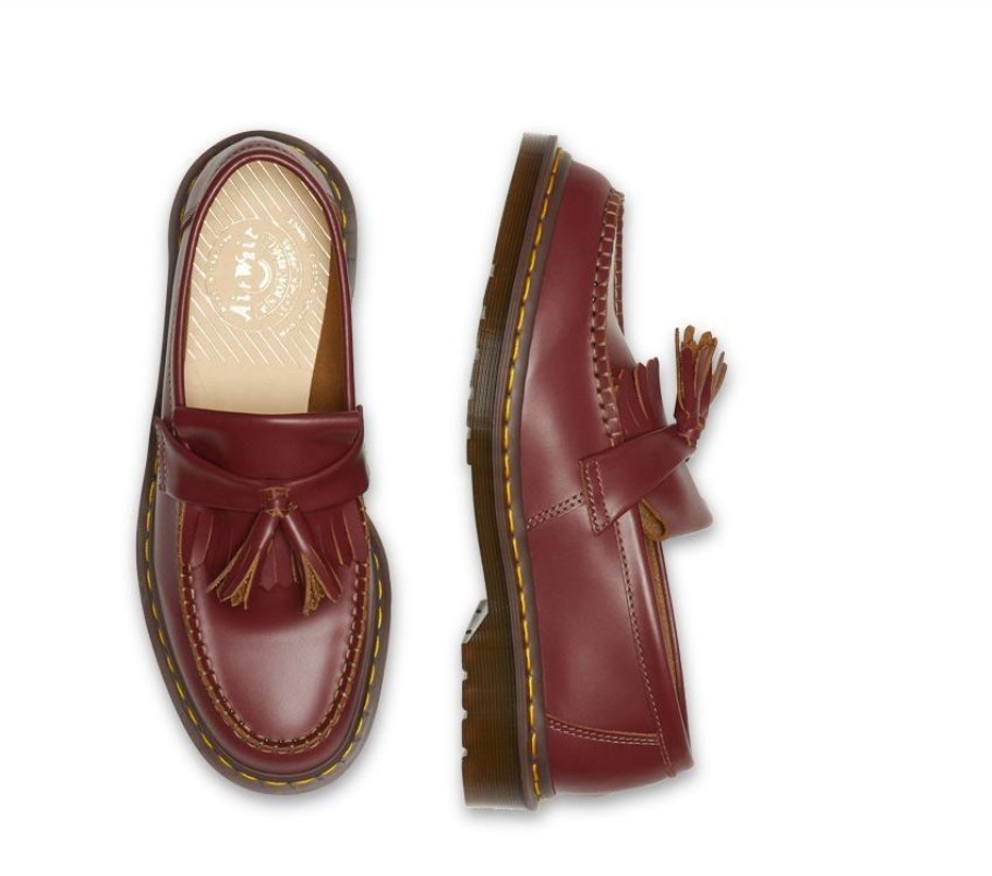 Dr.martens Portugal Adrian Tassel Loafer Oxblood Quilon Black Outlet