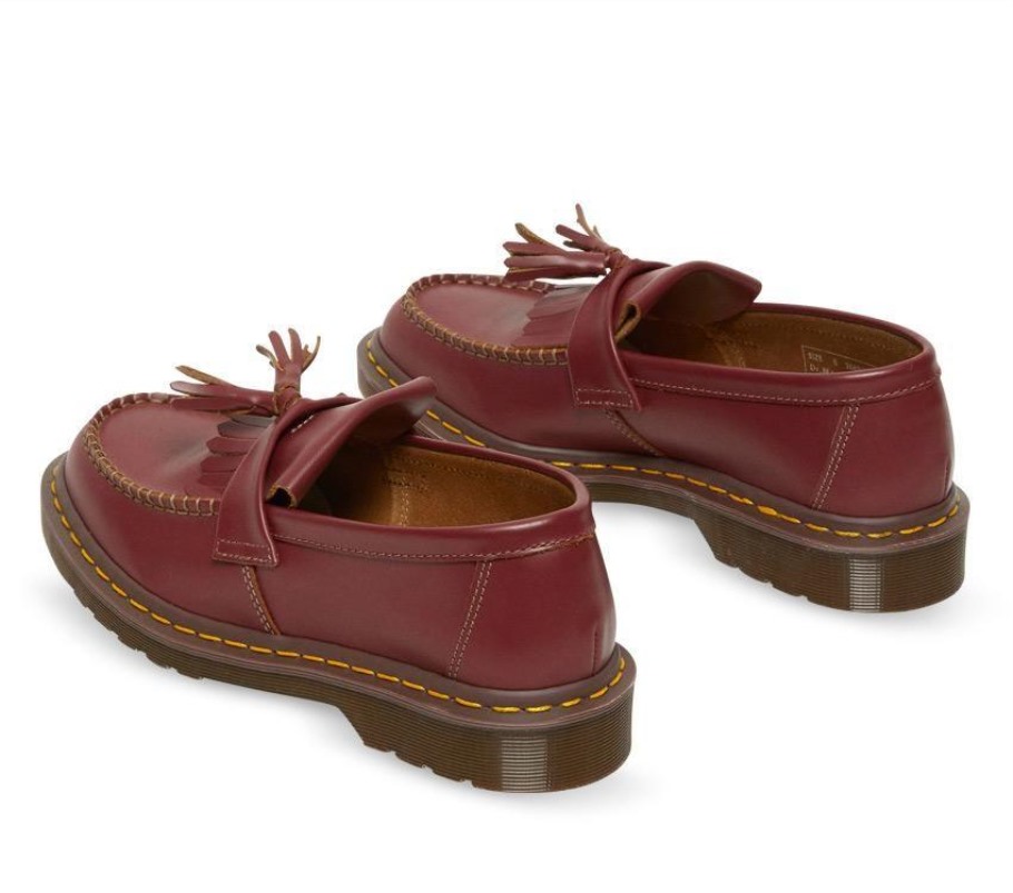 Dr.martens Portugal Adrian Tassel Loafer Oxblood Quilon Black Outlet