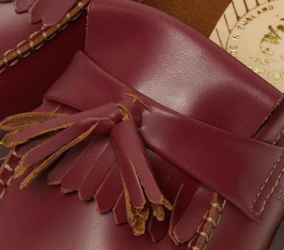 Dr.martens Portugal Adrian Tassel Loafer Oxblood Quilon Black Outlet