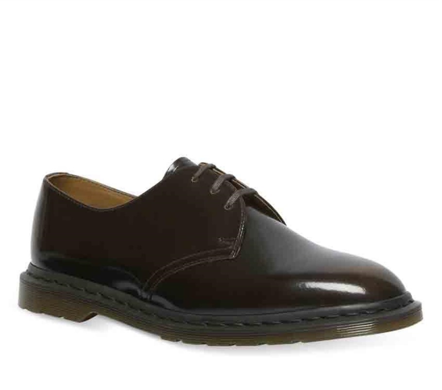 Preto Lisboa Dr.martens Portugal Archie Ii Sapato Com Atacadores Tan Arcadia