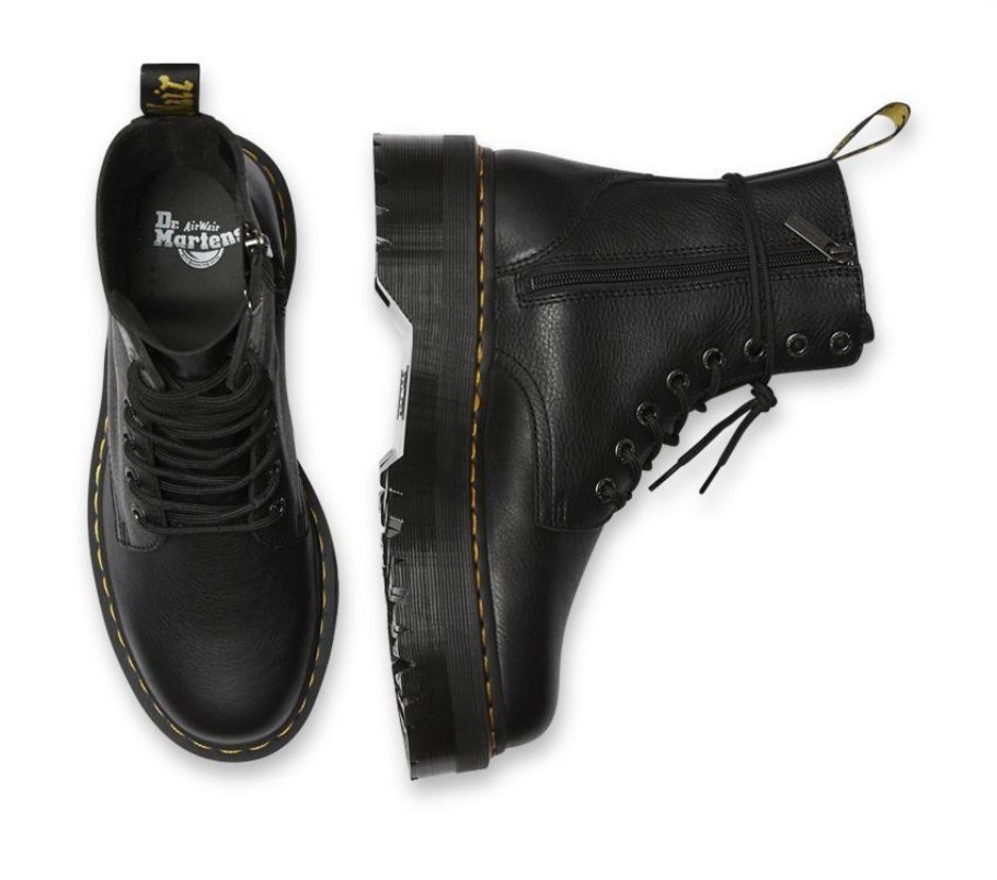 Black Lisboa Dr.martens Portugal Jadon Pisa Leather Black Pisa