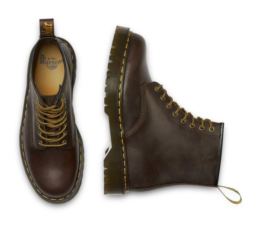 Outlet 1460 Bex Cavalo Louco Dr.martens Portugal Castanho Escuro Cavalo Louco Preto