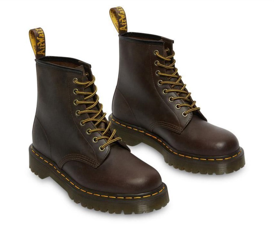 Outlet 1460 Bex Cavalo Louco Dr.martens Portugal Castanho Escuro Cavalo Louco Preto