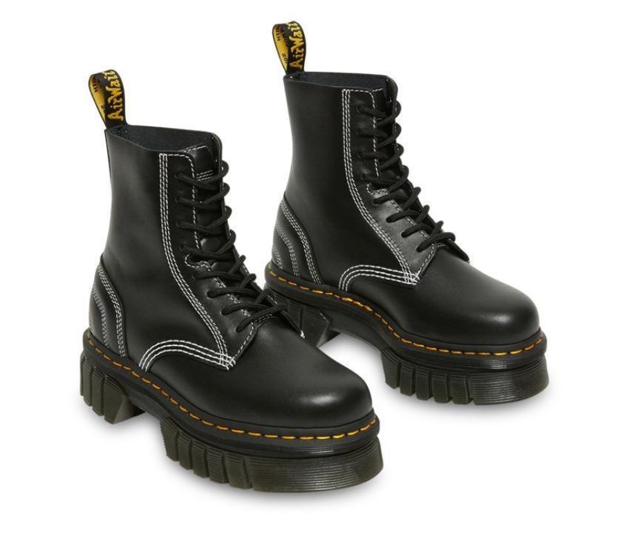 Bota Preta Lisboa Audrick Dr.martens Portugal Black Nappa Lux