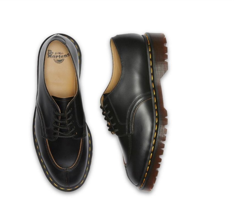 Preto Dr.martens Portugal 2046 Arquivo Vintage Liso Outlet Preto