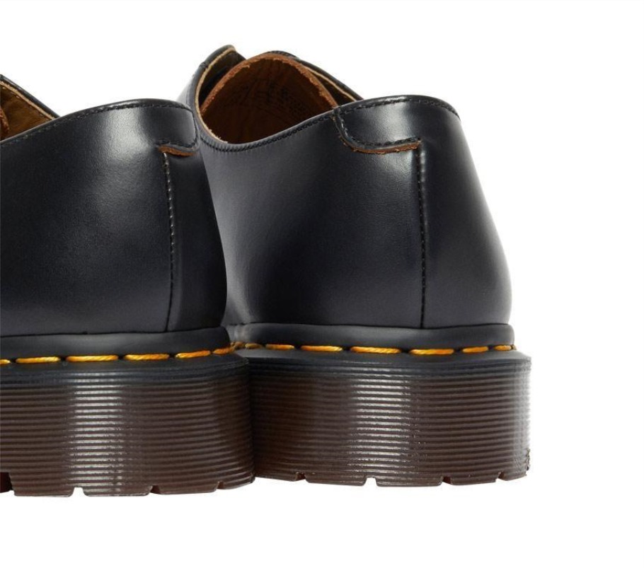 Preto Dr.martens Portugal 2046 Arquivo Vintage Liso Outlet Preto