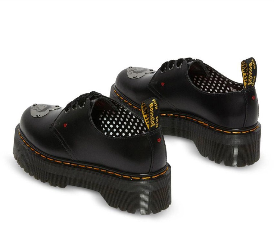 Lisboa Black Dr.martens Portugal Betty Boop 1461 Quad Black