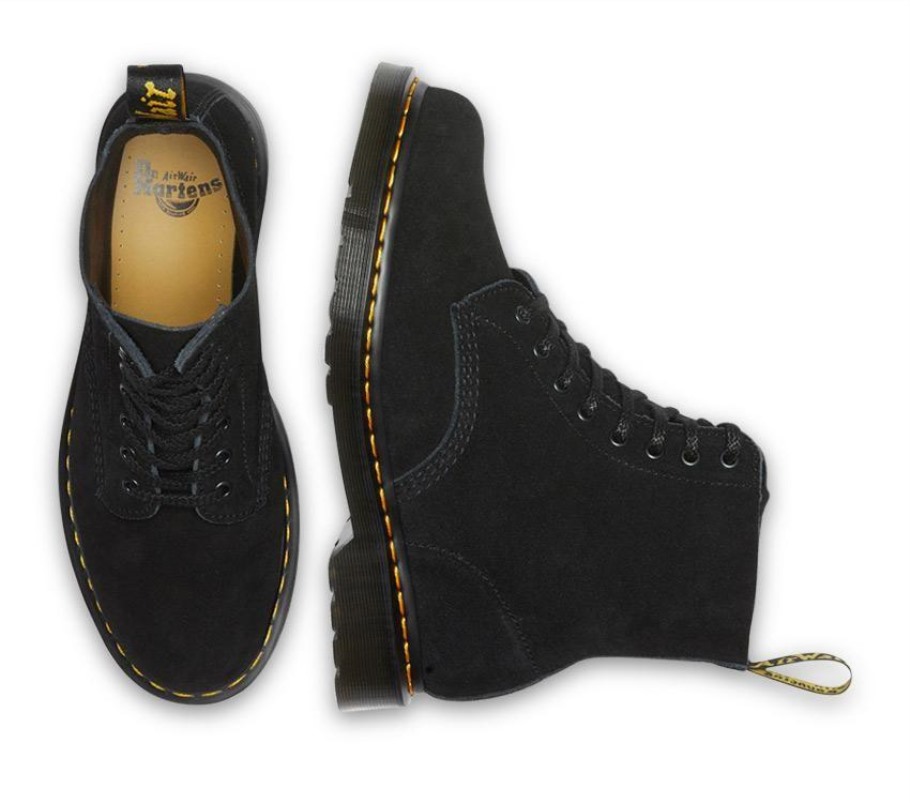 Outlet Preto E.h Camurça Dr.martens Portugal 1460 Pascal Eh Bota Camurça Marrom