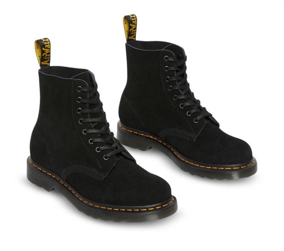 Outlet Preto E.h Camurça Dr.martens Portugal 1460 Pascal Eh Bota Camurça Marrom