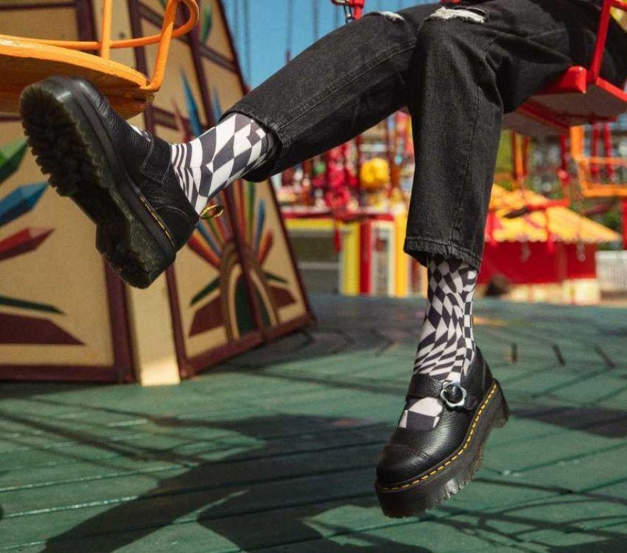 Napa Preta Moída Dr.martens Portugal Addina Quad Flower Black Lisboa