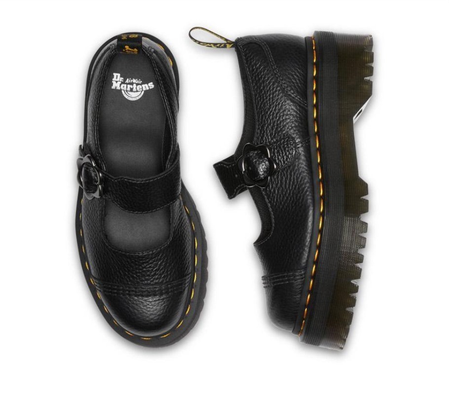 Napa Preta Moída Dr.martens Portugal Addina Quad Flower Black Lisboa