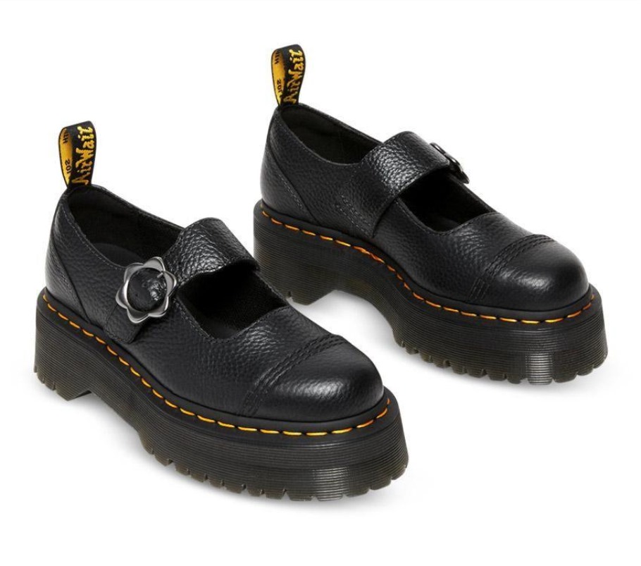 Napa Preta Moída Dr.martens Portugal Addina Quad Flower Black Lisboa