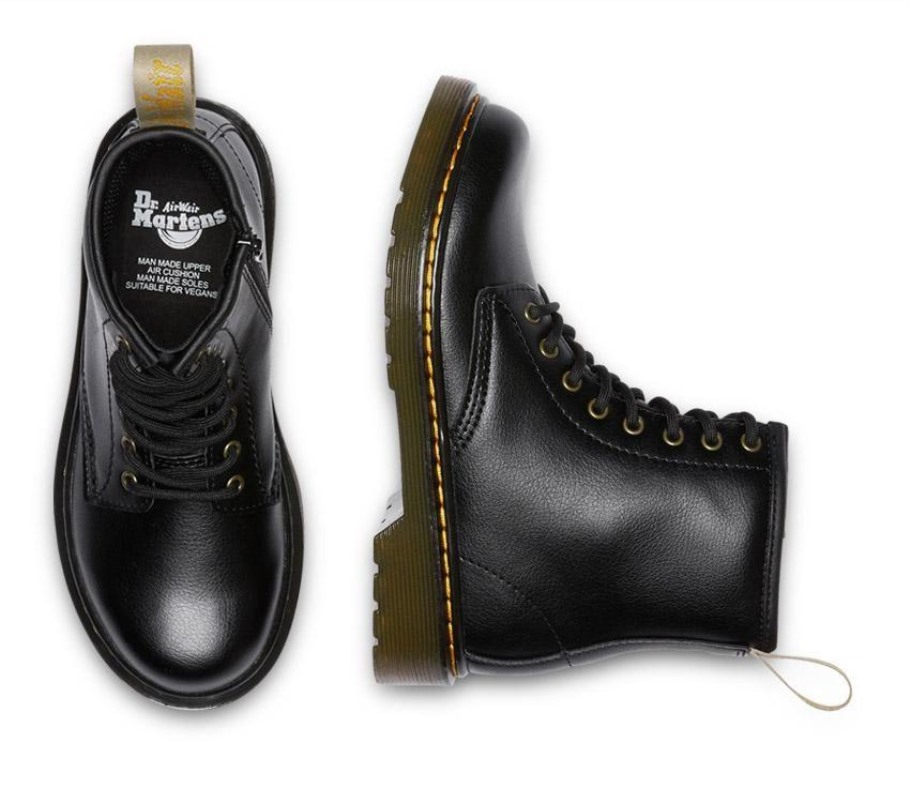 Lisboa Black Newbury Tumble Dr.martens Portugal Juniors 1460 Vegan Black
