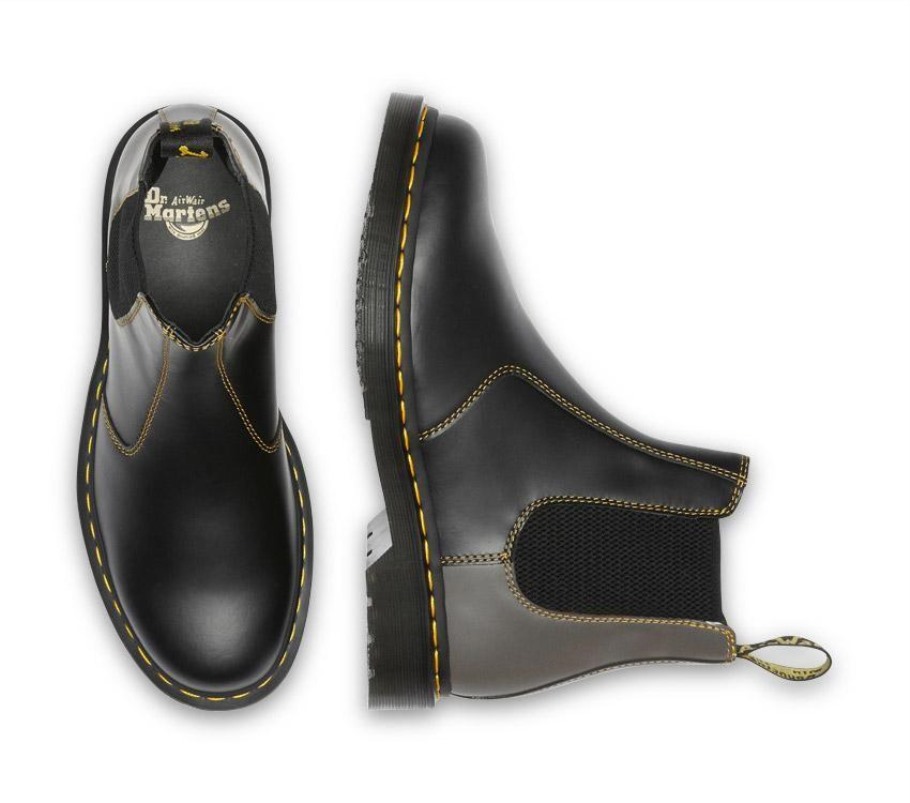 Preto Liso Dr.martens Portugal 2976 Chelsea Liso Clash Outlet Preto