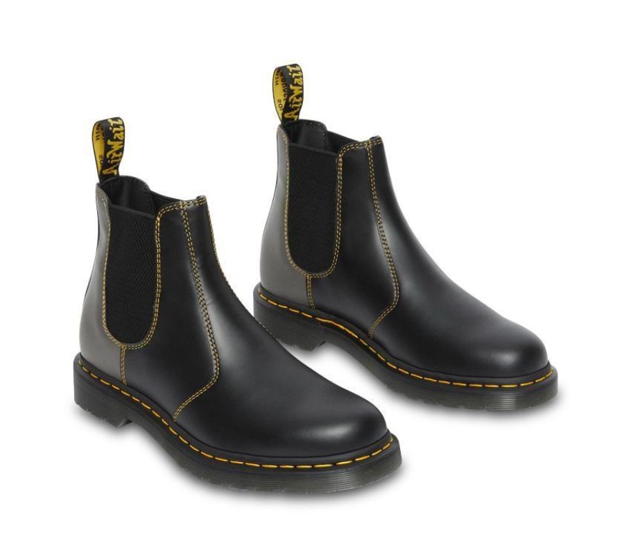Preto Liso Dr.martens Portugal 2976 Chelsea Liso Clash Outlet Preto