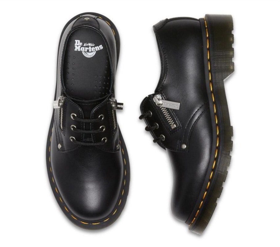 Black Wanama Dr.martens Portugal 1461 Twin Zip Black Lisboa