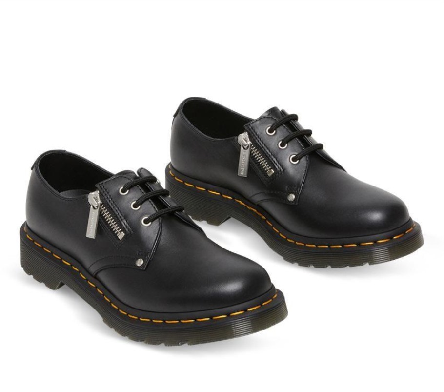 Black Wanama Dr.martens Portugal 1461 Twin Zip Black Lisboa