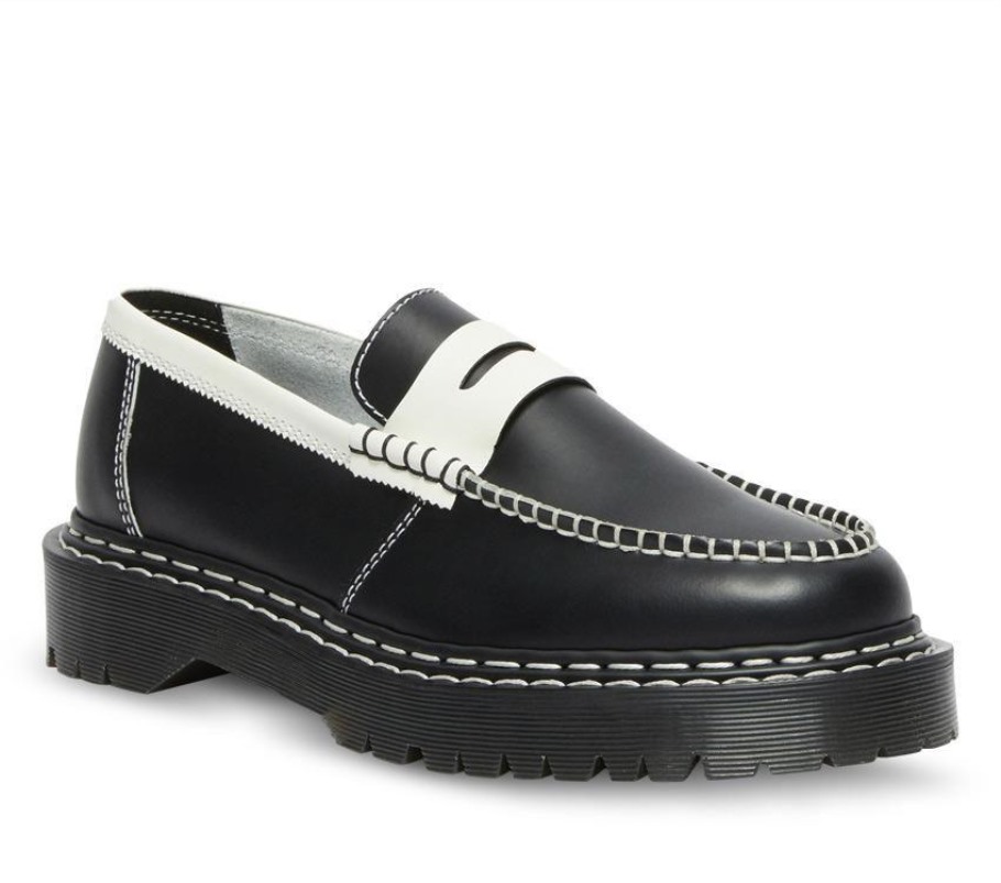 Mocassim Preto Lisboa Preto E Branco Dr.martens Portugal Penton Bex Ds Mocassim