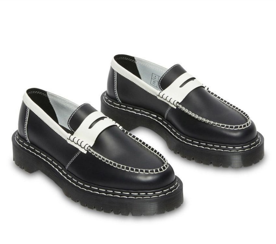 Mocassim Preto Lisboa Preto E Branco Dr.martens Portugal Penton Bex Ds Mocassim