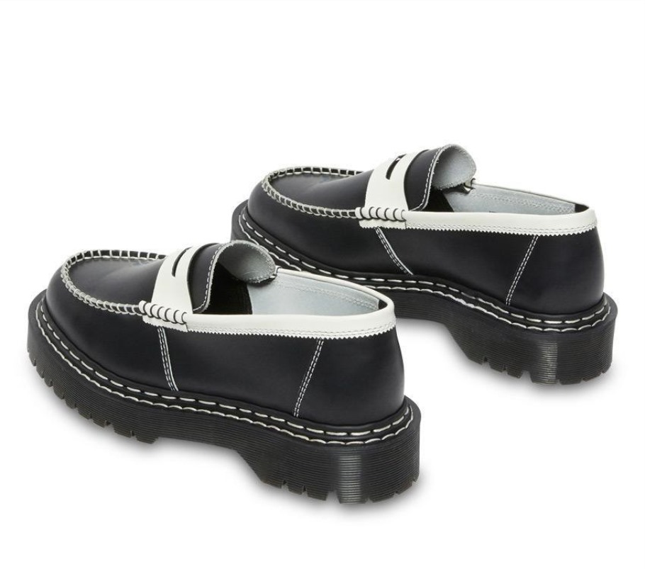 Mocassim Preto Lisboa Preto E Branco Dr.martens Portugal Penton Bex Ds Mocassim
