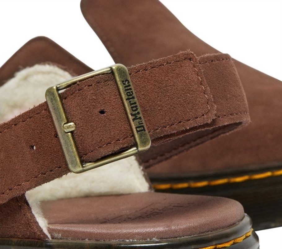 Black Outlet Carlson Suede Mule Dr.martens Portugal Castanho Escuro